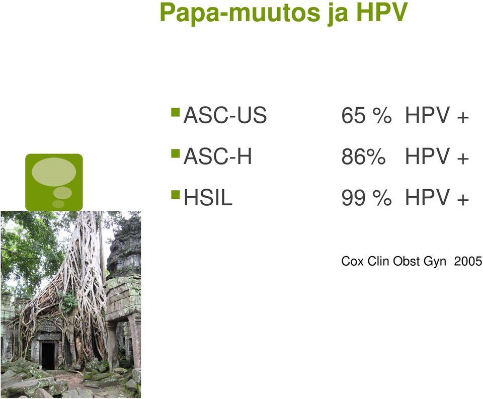 ASC-H 86% HPV + HSIL