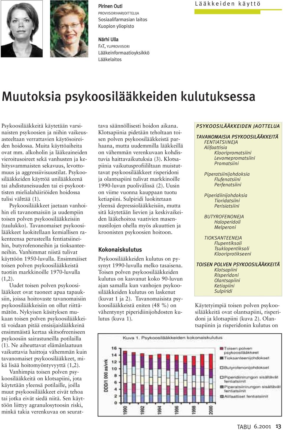 alkoholin ja lääkeaineiden vieroitusoireet sekä vanhusten ja kehitysvammaisten sekavuus, levottomuus ja aggressiivisuustilat.