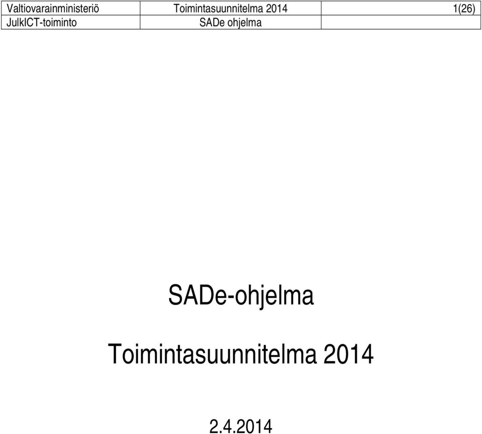 1(26) SADe-ohjelma  2.4.