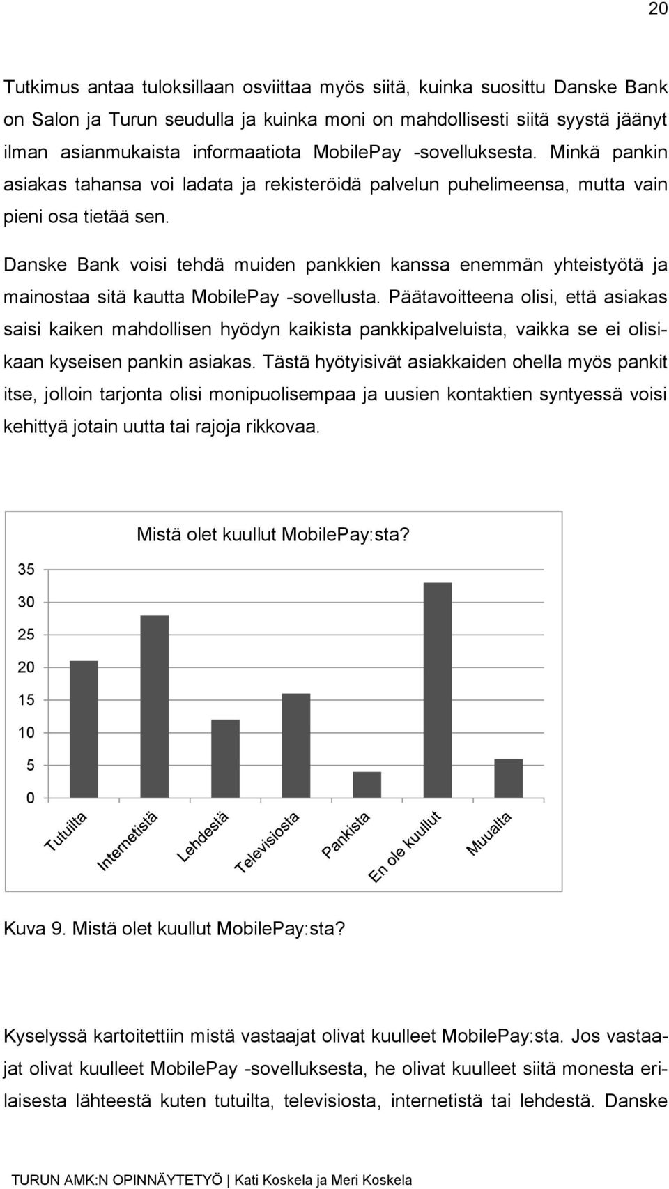 Danske Bank voisi tehdä muiden pankkien kanssa enemmän yhteistyötä ja mainostaa sitä kautta MobilePay -sovellusta.