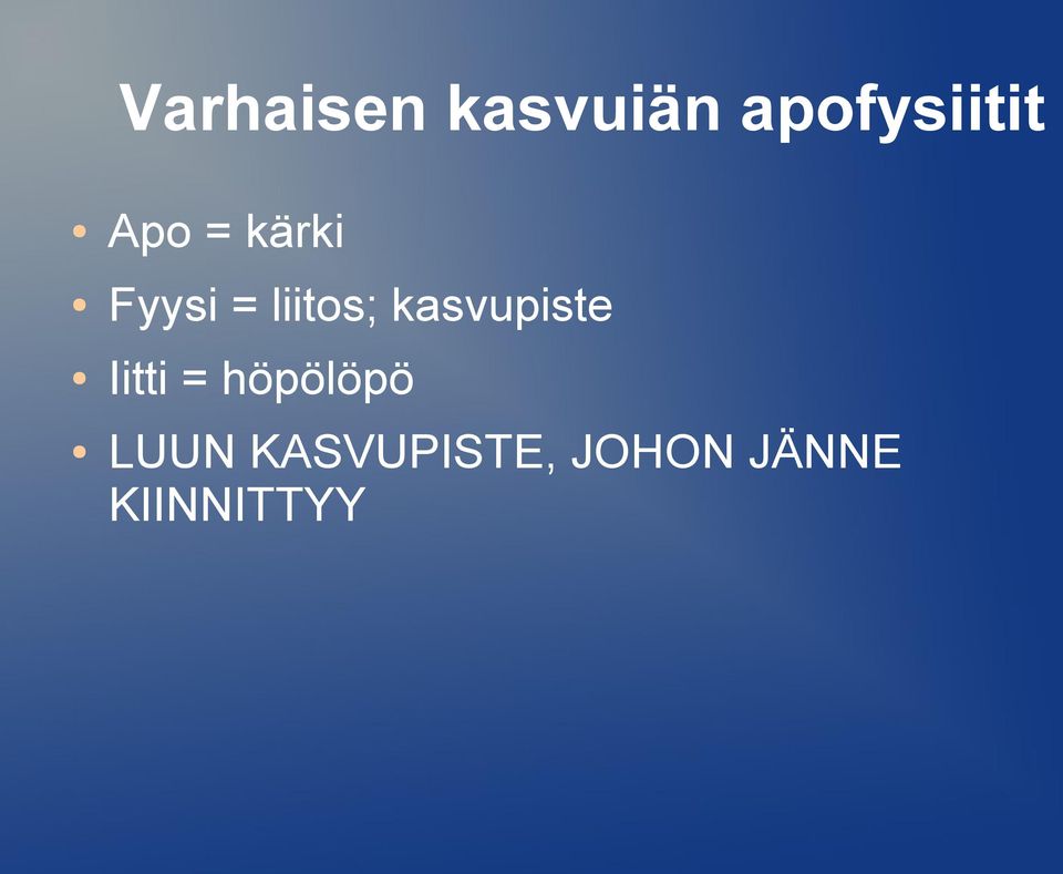 kasvupiste Iitti = höpölöpö