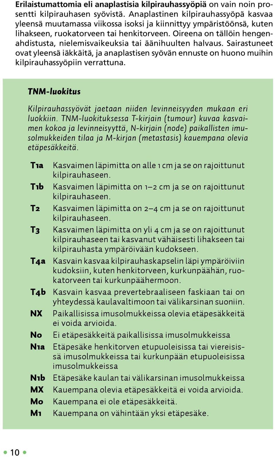Oireena on tällöin hengenahdistusta, nielemisvaikeuksia tai ääni huulten halvaus. Sairastuneet ovat yleensä iäkkäitä, ja anaplastisen syövän ennuste on huono muihin kilpirauhassyöpiin verrattuna.