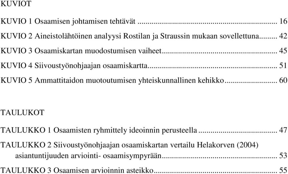 .. 51 KUVIO 5 Ammattitaidon muotoutumisen yhteiskunnallinen kehikko.