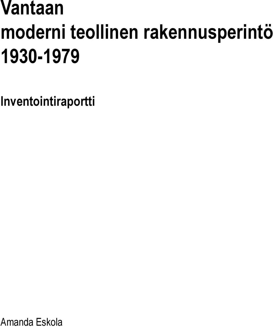 rakennusperintö