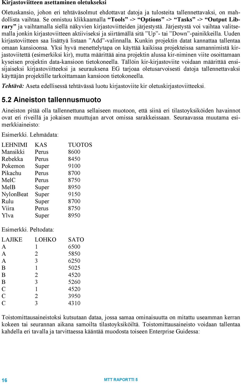 Järjestystä voi vaihtaa valitsemalla jonkin kirjastoviitteen aktiiviseksi ja siirtämällä sitä Up - tai Down -painikkeilla. Uuden kirjastoviitteen saa lisättyä listaan Add -valinnalla.