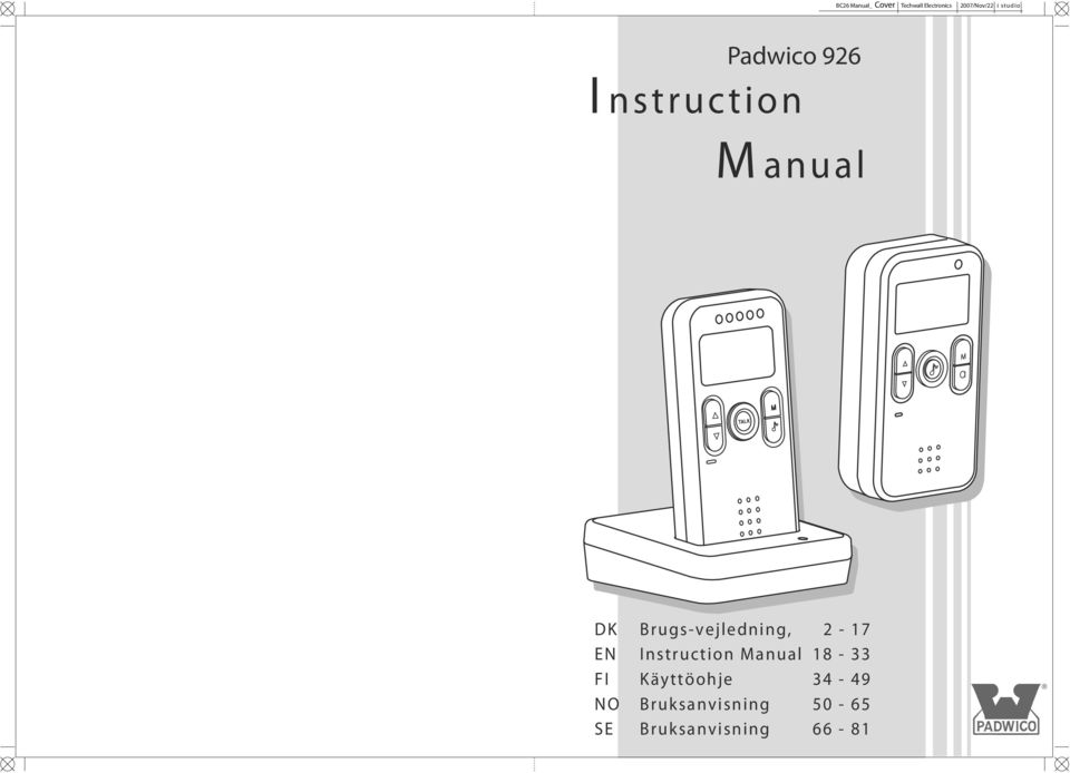 Instruction Manual 18-33 FI Käyttöohje