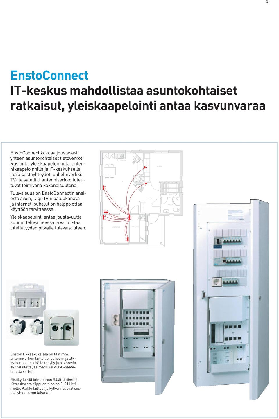 JK PA vesieristys K MH/SR Tulevaisuus on EnstoConnectin ansiosta avoin, Digi-TV:n paluukanava ja internet-puhelut on helppo ottaa käyttöön tarvittaessa.