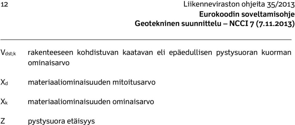 pystysuoran kuorman ominaisarvo materiaaliominaisuuden