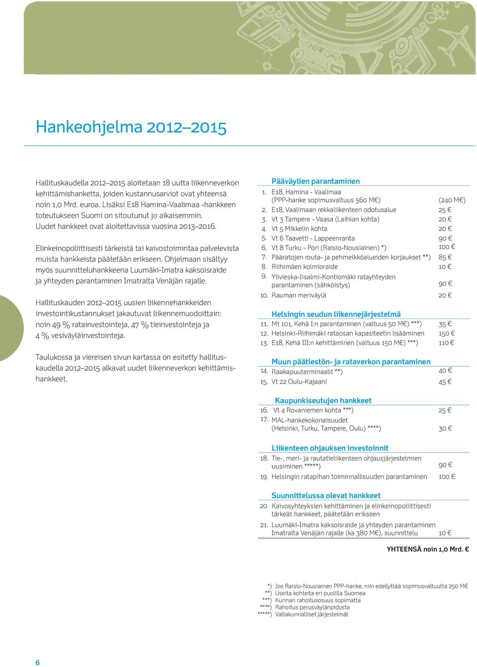 Elinkeinopoliittisesti tärkeistä tai kaivostoimintaa palvelevista muista hankkeista päätetään erikseen.