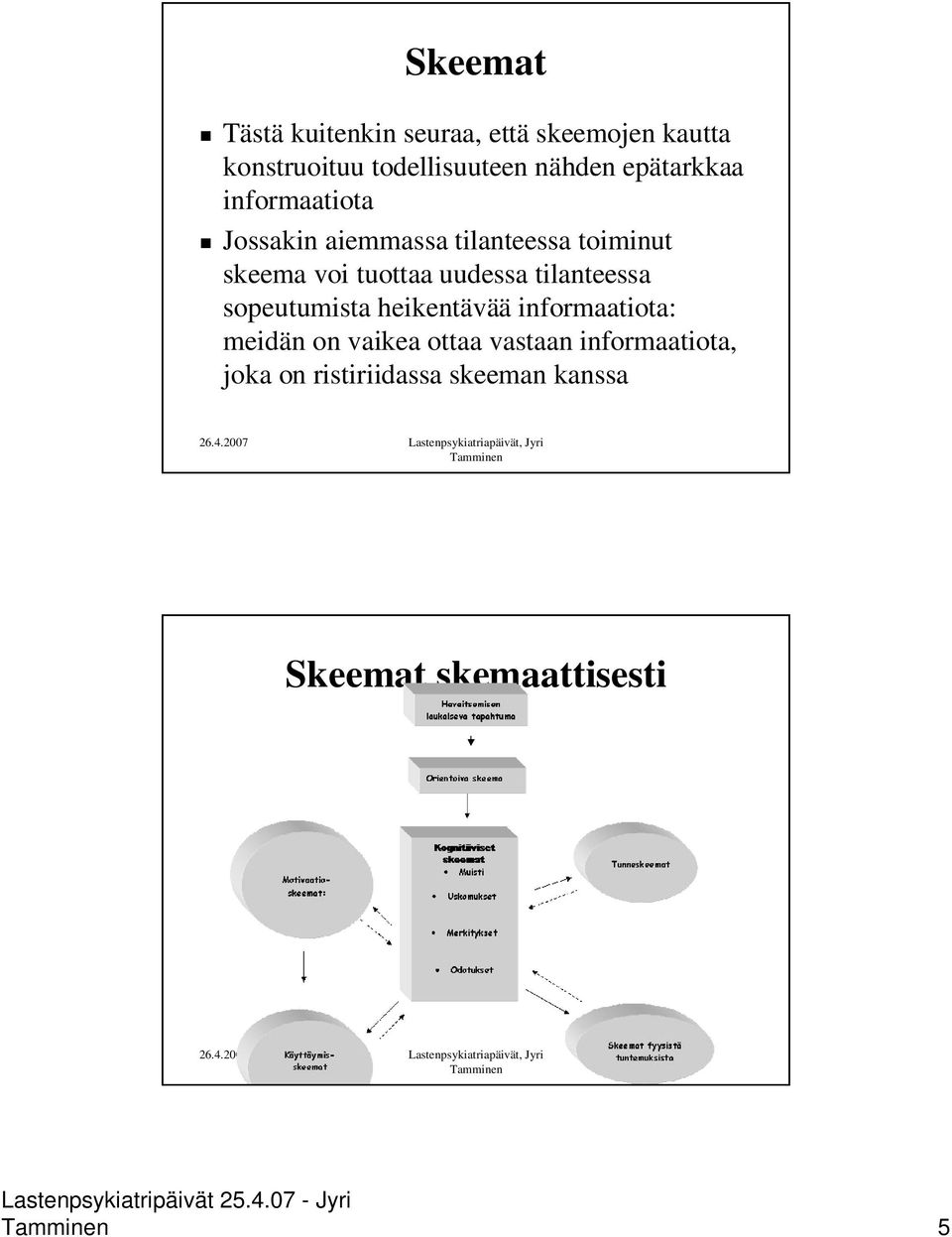 tuottaa uudessa tilanteessa sopeutumista heikentävää informaatiota: meidän on vaikea