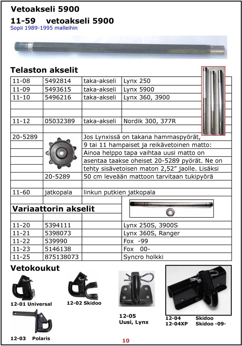 pyörät. Ne on tehty sisävetoisen maton 2,52 jaolle.