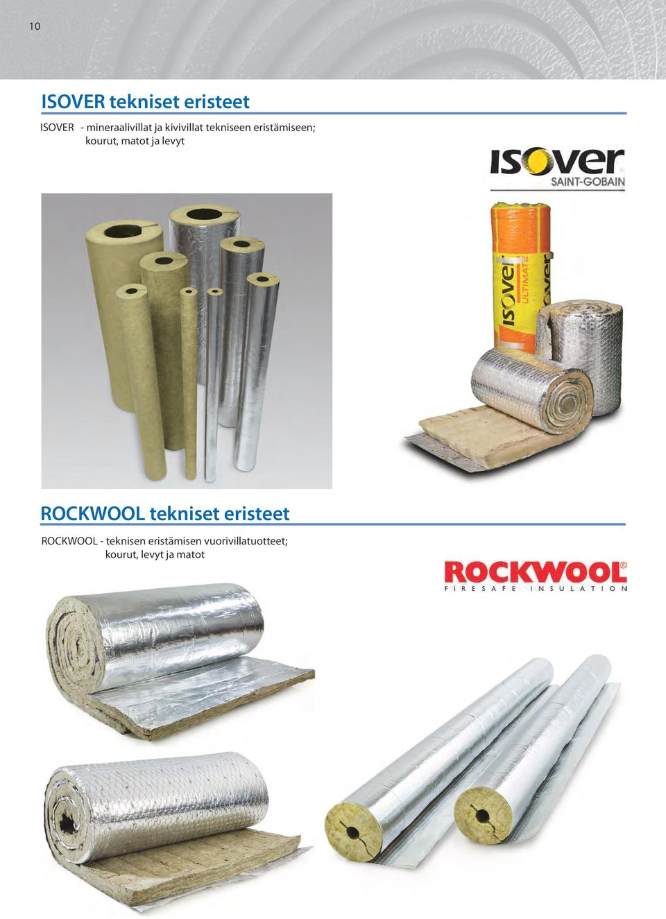 ja levyt ROCKWOOL tekniset eristeet ROCKWOOL -