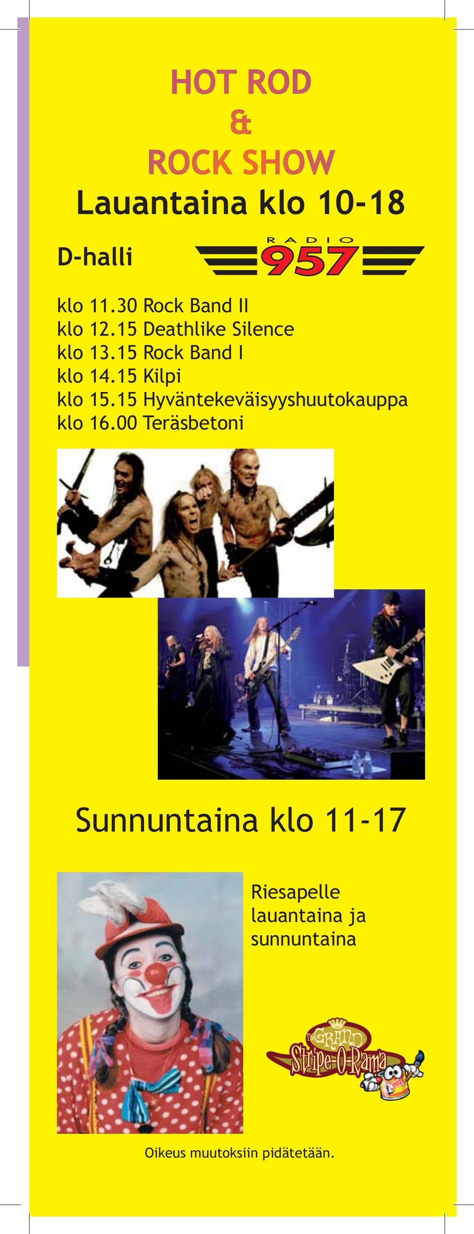 15 Hyväntekeväisyyshuutokauppa klo 16.