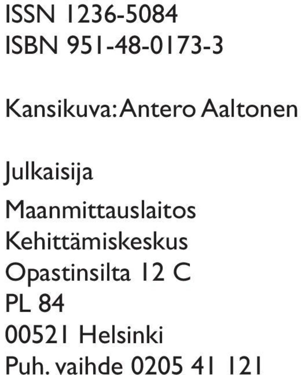 Maanmittauslaitos Kehittämiskeskus