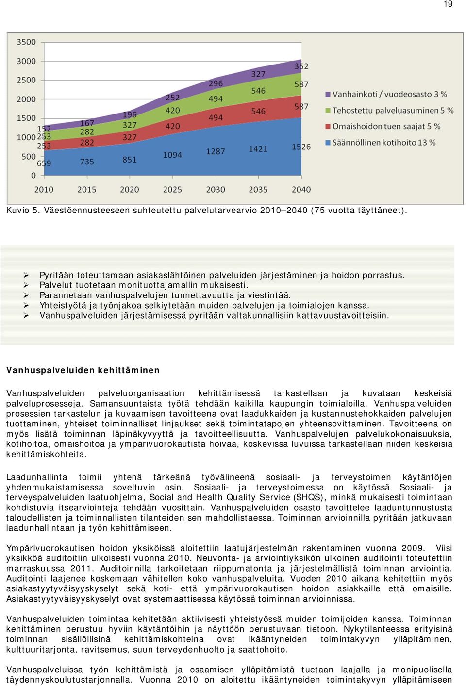 Vanhuspalveluiden järjestämisessä pyritään valtakunnallisiin kattavuustavoitteisiin.