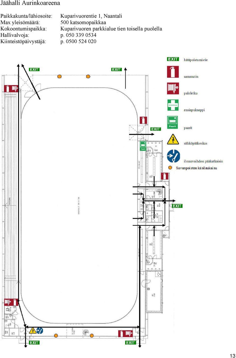 katsomopaikkaa Kokoontumispaikka: Kuparivuoren parkkialue