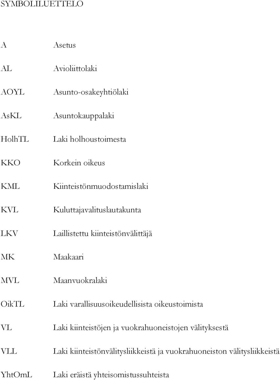 kiinteistönvälittäjä Maakaari Maanvuokralaki Laki varallisuusoikeudellisista oikeustoimista Laki kiinteistöjen ja