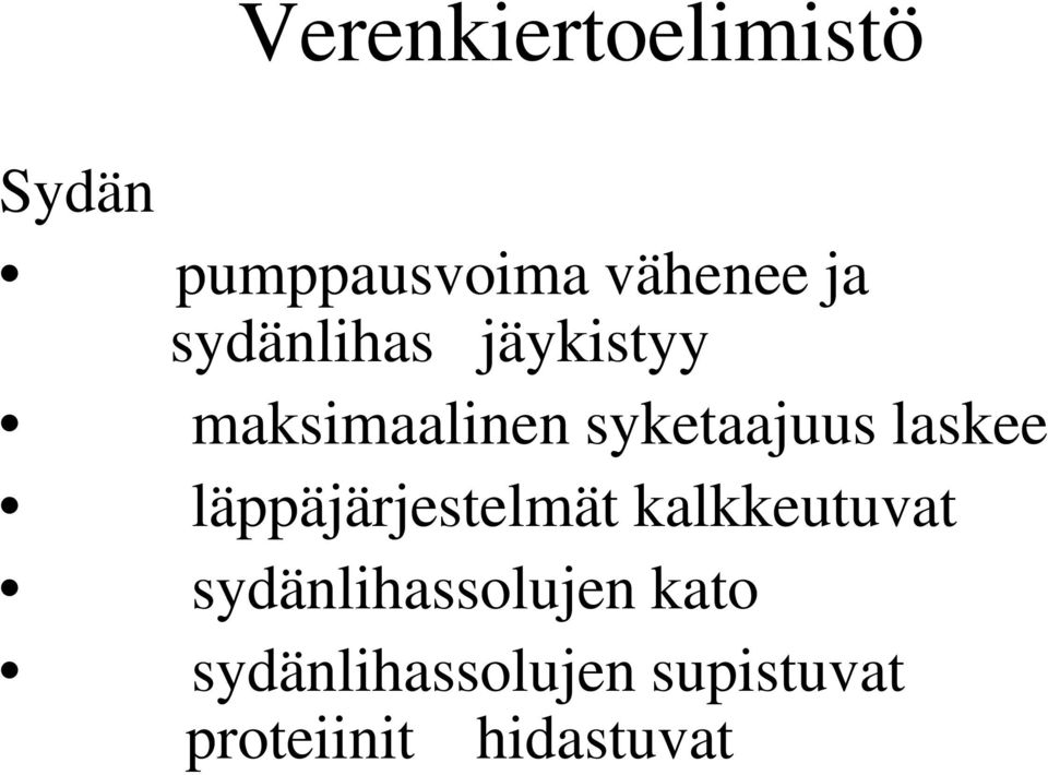 laskee läppäjärjestelmät kalkkeutuvat