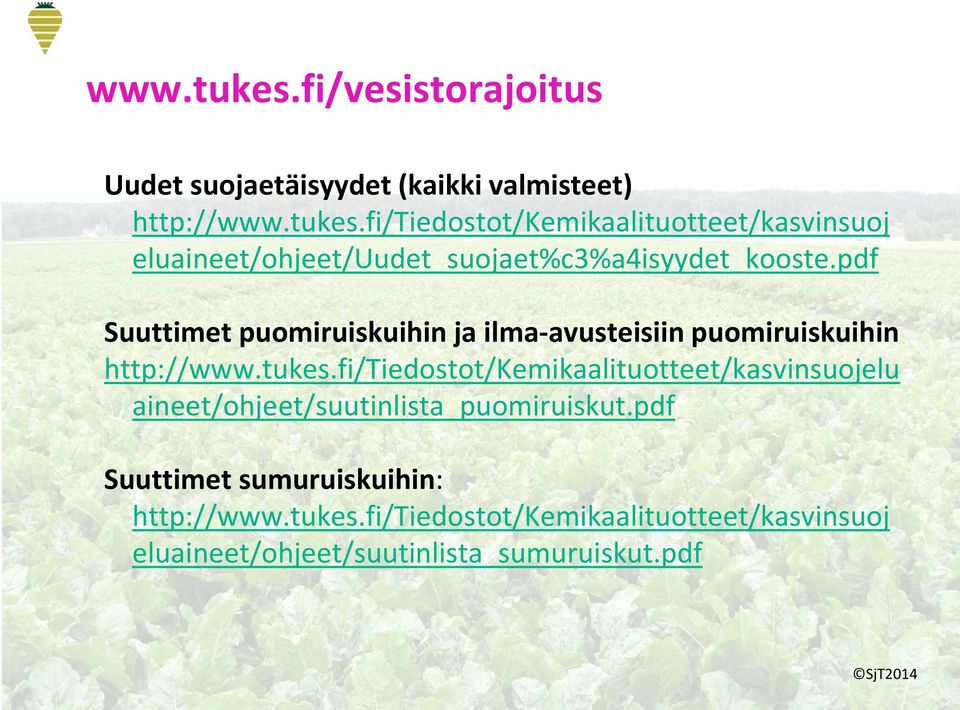 fi/tiedostot/kemikaalituotteet/kasvinsuojelu aineet/ohjeet/suutinlista_puomiruiskut.