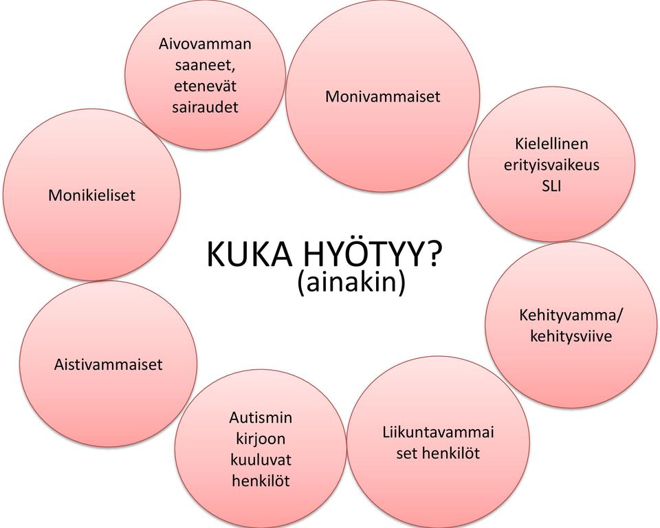 (ainakin) Kielellinen erityisvaikeus SLI Kehityvamma/