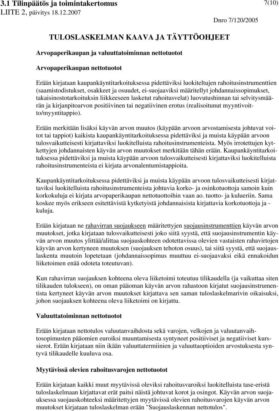 tai negatiivinen erotus (realisoitunut myyntivoitto/myyntitappio).