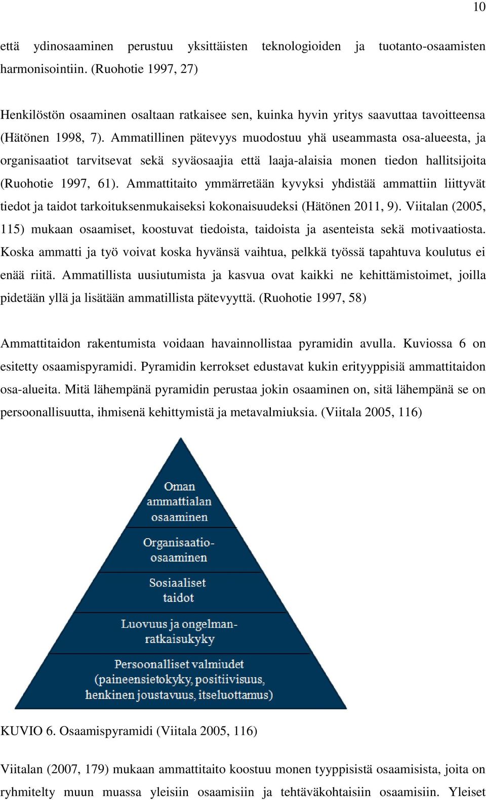 Ammatillinen pätevyys muodostuu yhä useammasta osa-alueesta, ja organisaatiot tarvitsevat sekä syväosaajia että laaja-alaisia monen tiedon hallitsijoita (Ruohotie 1997, 61).