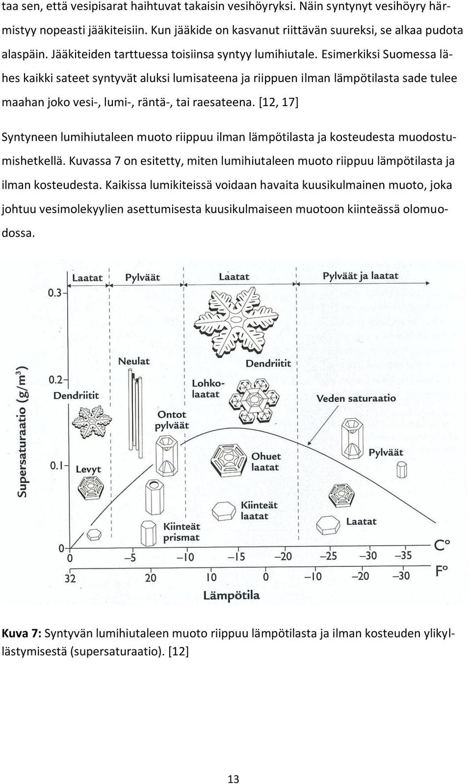 Esimerkiksi Suomessa lähes kaikki sateet syntyvät aluksi lumisateena ja riippuen ilman lämpötilasta sade tulee maahan joko vesi-, lumi-, räntä-, tai raesateena.