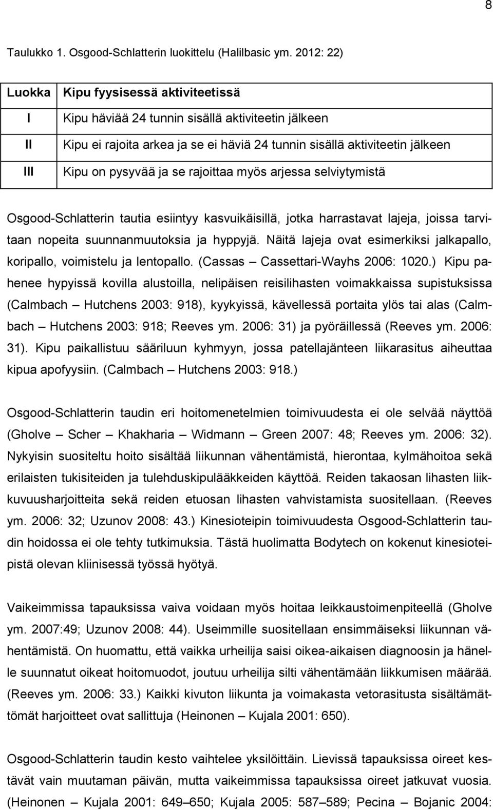ja se rajoittaa myös arjessa selviytymistä Osgood-Schlatterin tautia esiintyy kasvuikäisillä, jotka harrastavat lajeja, joissa tarvitaan nopeita suunnanmuutoksia ja hyppyjä.
