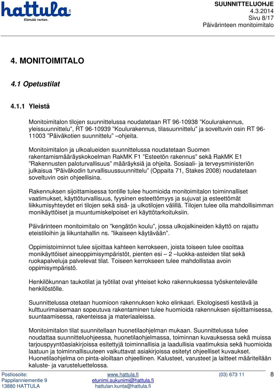 Opetustilat 4.1.