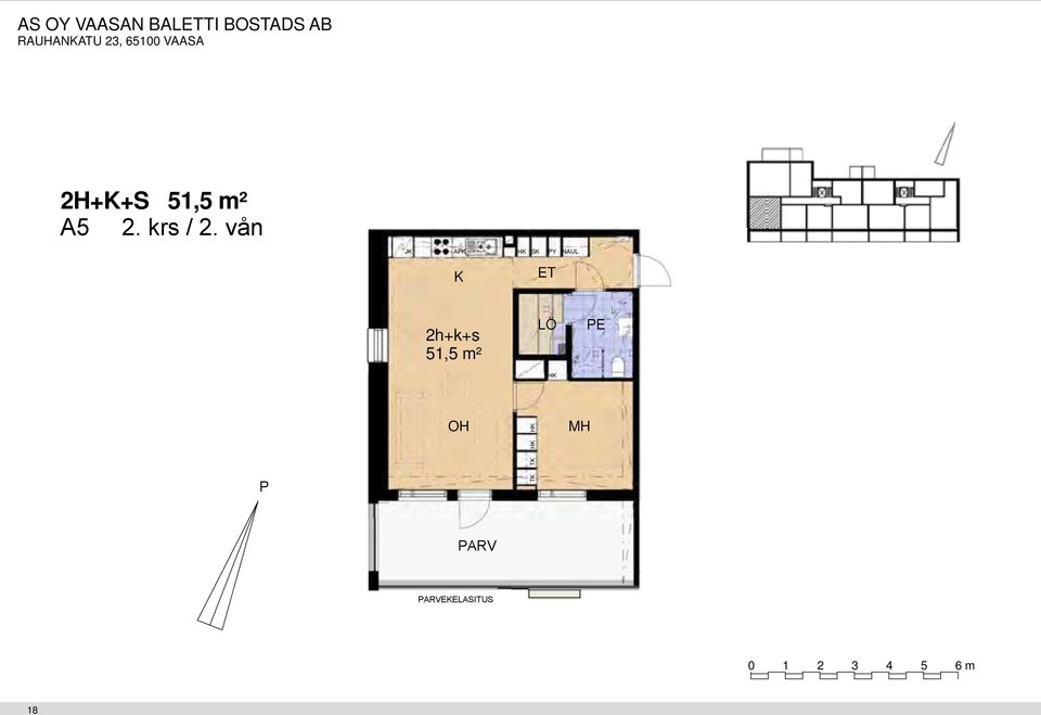 51,5 m² LÖ E OH TK TK ARV