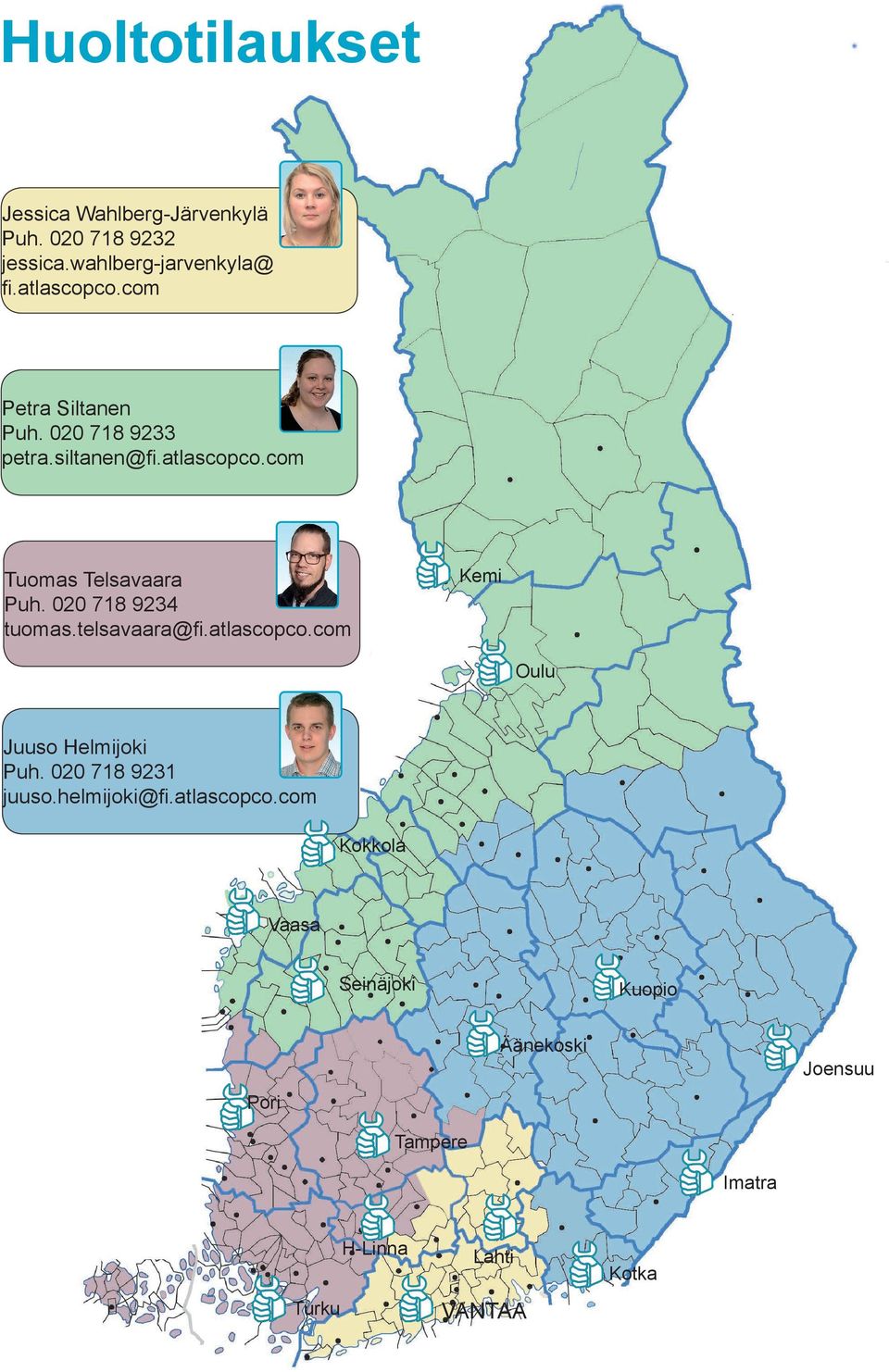 020 718 9234 tuomas.telsavaara@fi.atlascopco.com Kemi Oulu Juuso Helmijoki Puh. 020 718 9231 juuso.