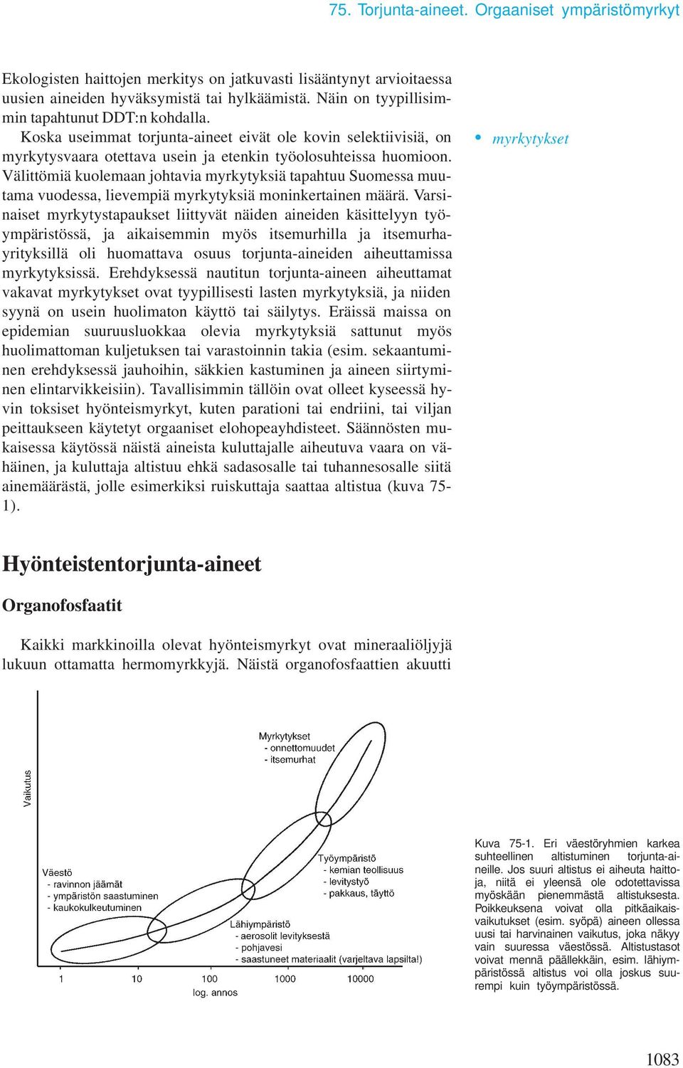 Välittömiä kuolemaan johtavia myrkytyksiä tapahtuu Suomessa muutama vuodessa, lievempiä myrkytyksiä moninkertainen määrä.