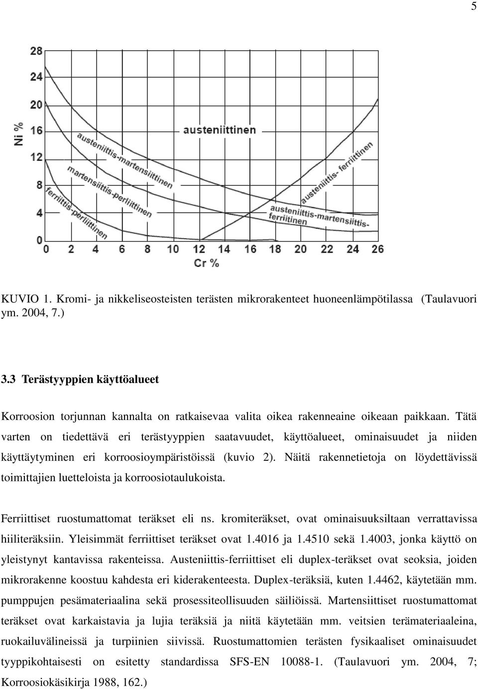 Tätä varten on tiedettävä eri terästyyppien saatavuudet, käyttöalueet, ominaisuudet ja niiden käyttäytyminen eri korroosioympäristöissä (kuvio 2).