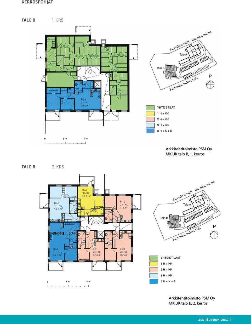 KRS B 43 59.0 m² B 44 B 45 B 42 64.