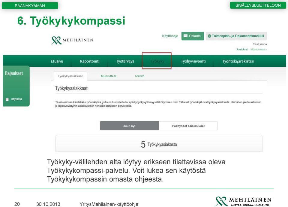 Työkykykompassi-palvelu.