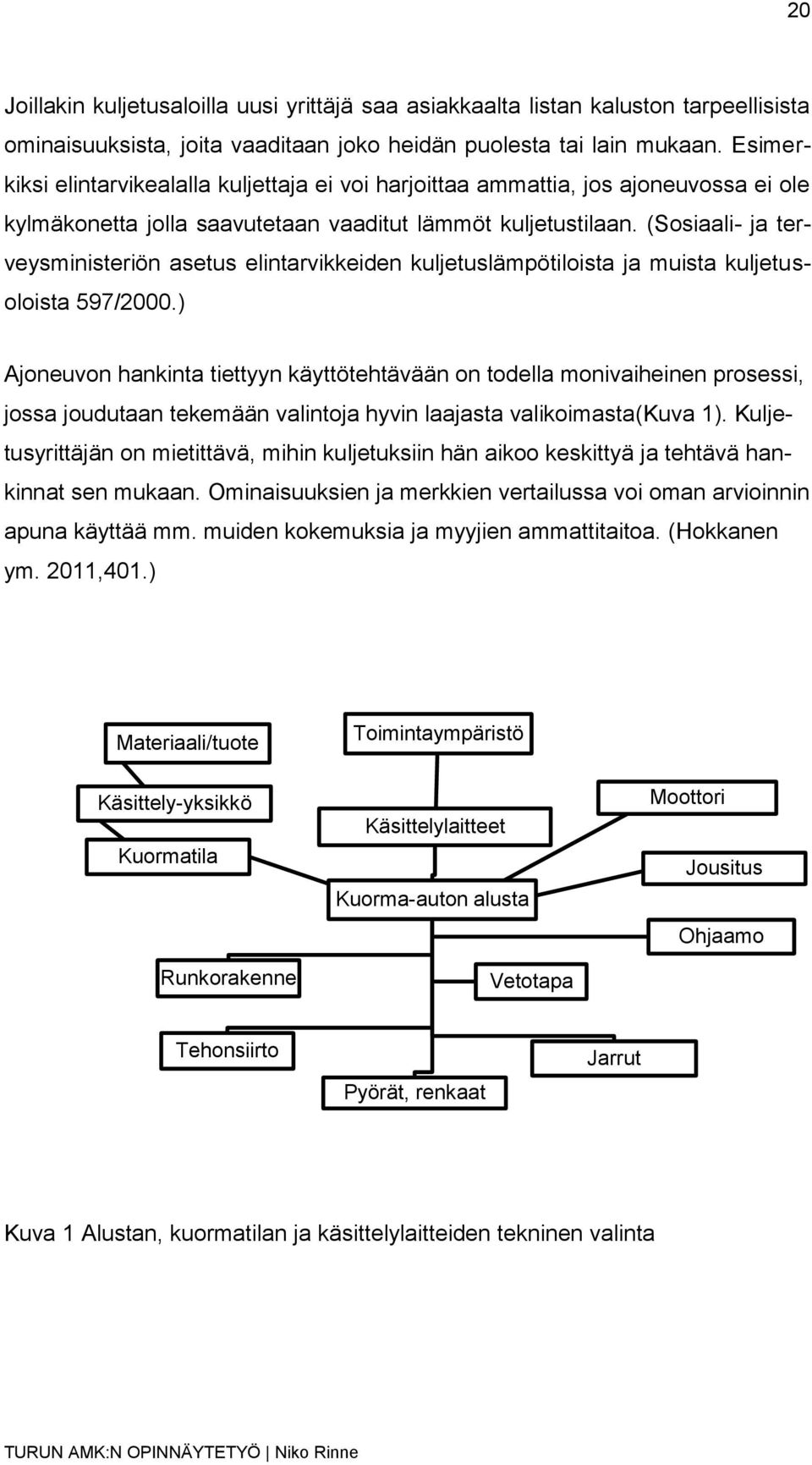 (Sosiaali- ja terveysministeriön asetus elintarvikkeiden kuljetuslämpötiloista ja muista kuljetusoloista 597/2000.