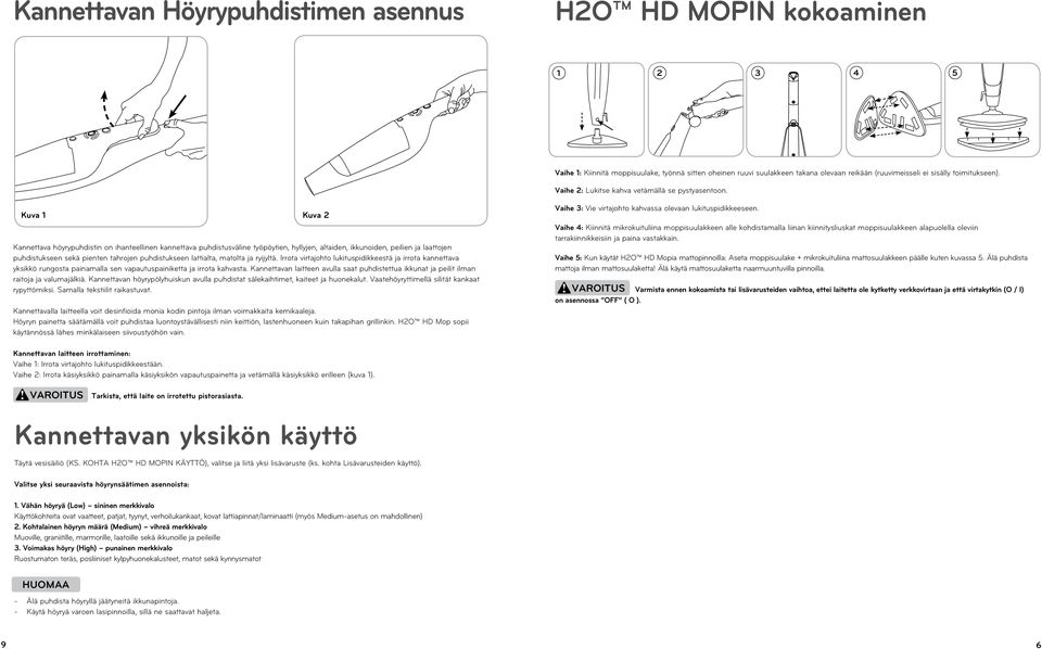 Kuva 1 Kuva 2 Kannettava höyrypuhdistin on ihanteellinen kannettava puhdistusväline työpöytien, hyllyjen, altaiden, ikkunoiden, peilien ja laattojen puhdistukseen sekä pienten tahrojen puhdistukseen