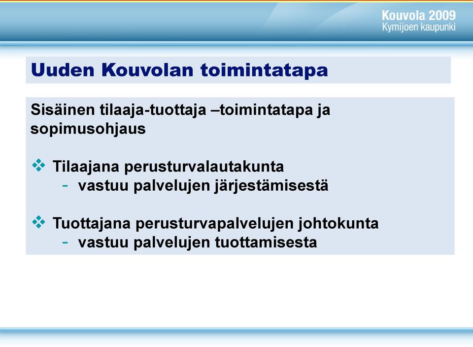 perusturvalautakunta vastuu palvelujen järjestämisestä