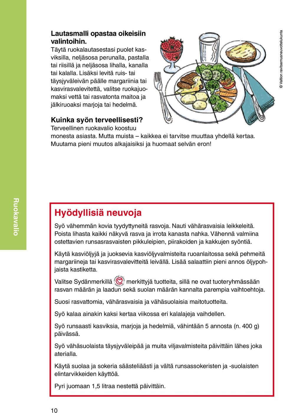 Terveellinen ruokavalio koostuu monesta asiasta. Mutta muista kaikkea ei tarvitse muuttaa yhdellä kertaa. Muutama pieni muutos alkajaisiksi ja huomaat selvän eron!