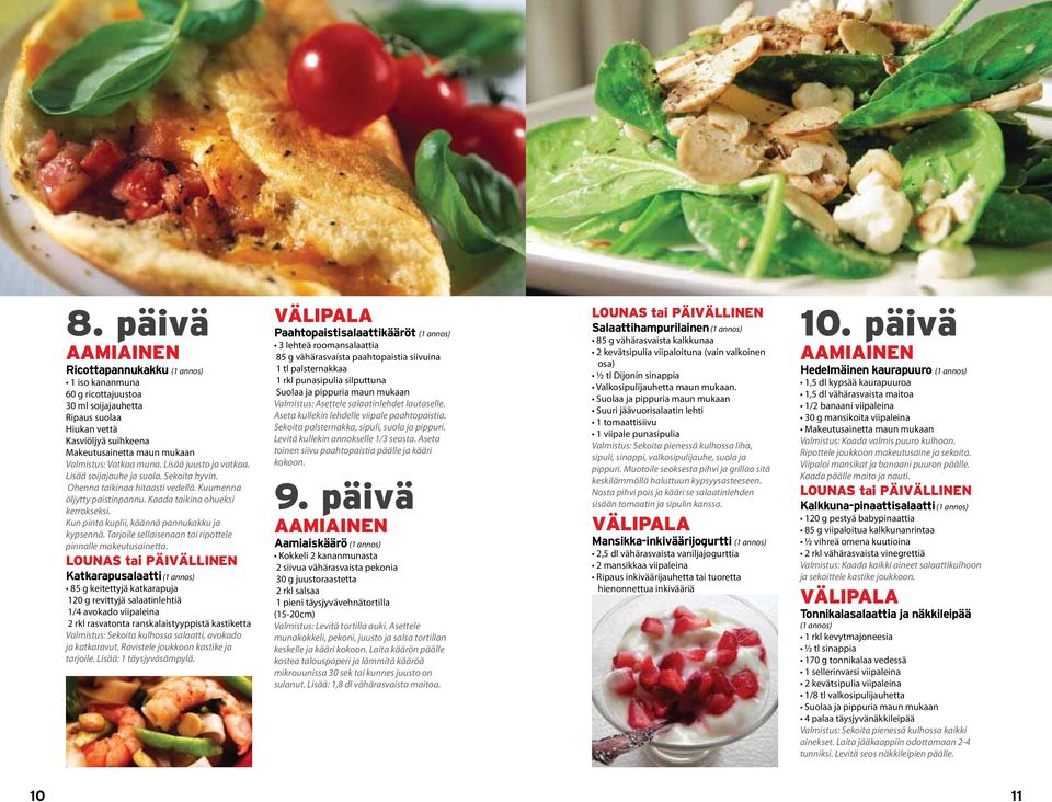 Kun pinta kuplii, käännä pannukakku ja kypsennä. Tarjoile sellaisenaan tai ripottele pinnalle makeutusainetta.