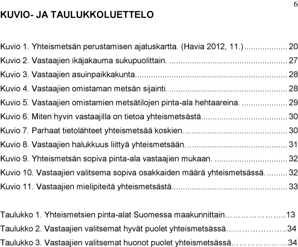 ... 30 Kuvio 7. Parhaat tietolähteet yhteismetsää koskien.... 30 Kuvio 8. Vastaajien halukkuus liittyä yhteismetsään.... 31 Kuvio 9. Yhteismetsän sopiva pinta-ala vastaajien mukaan.... 32 Kuvio 10.