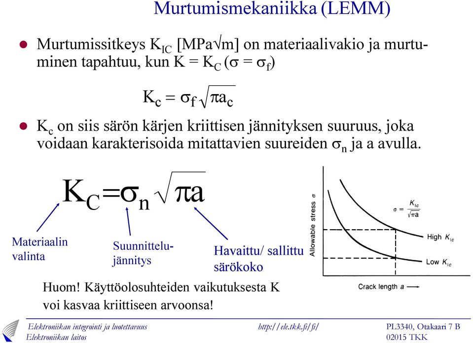 voidaan karakterioida mitattavien uureiden n ja a avulla.