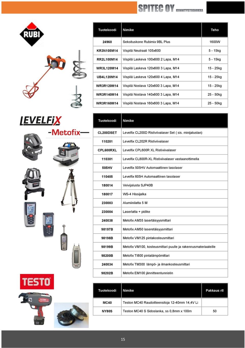 3 Lapa, M14 25-50kg CL200DSET Levelfix CL200D Ristiviivalaser Set ( sis.