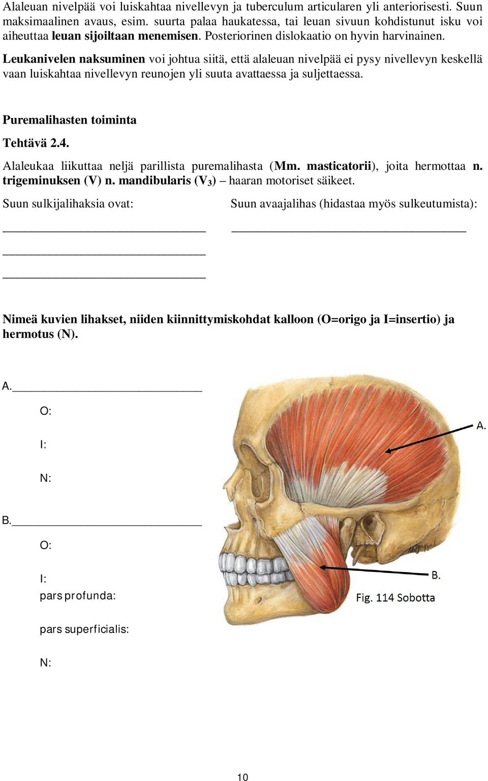 Leukanivelen naksuminen voi johtua siitä, että alaleuan nivelpää ei pysy nivellevyn keskellä vaan luiskahtaa nivellevyn reunojen yli suuta avattaessa ja suljettaessa.