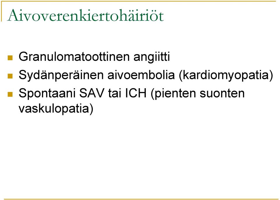 Sydänperäinen aivoembolia