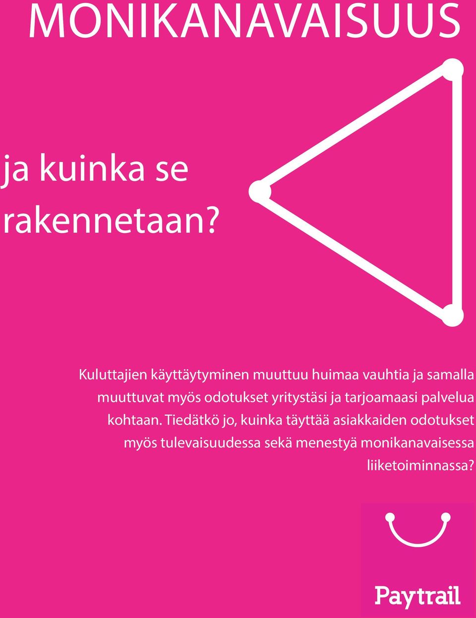 myös odotukset yritystäsi ja tarjoamaasi palvelua kohtaan.