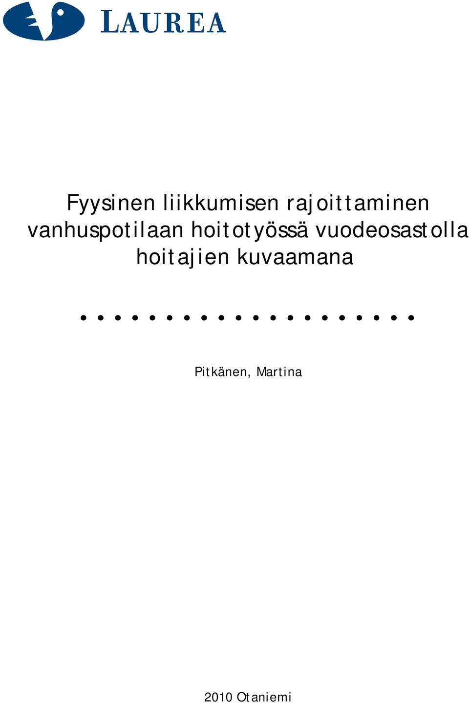 hoitotyössä vuodeosastolla
