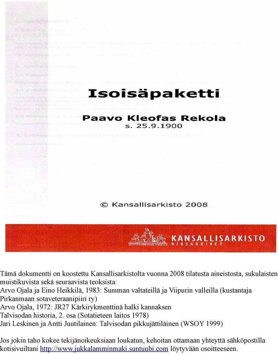 kannaksen Talvisodan historia, 2.