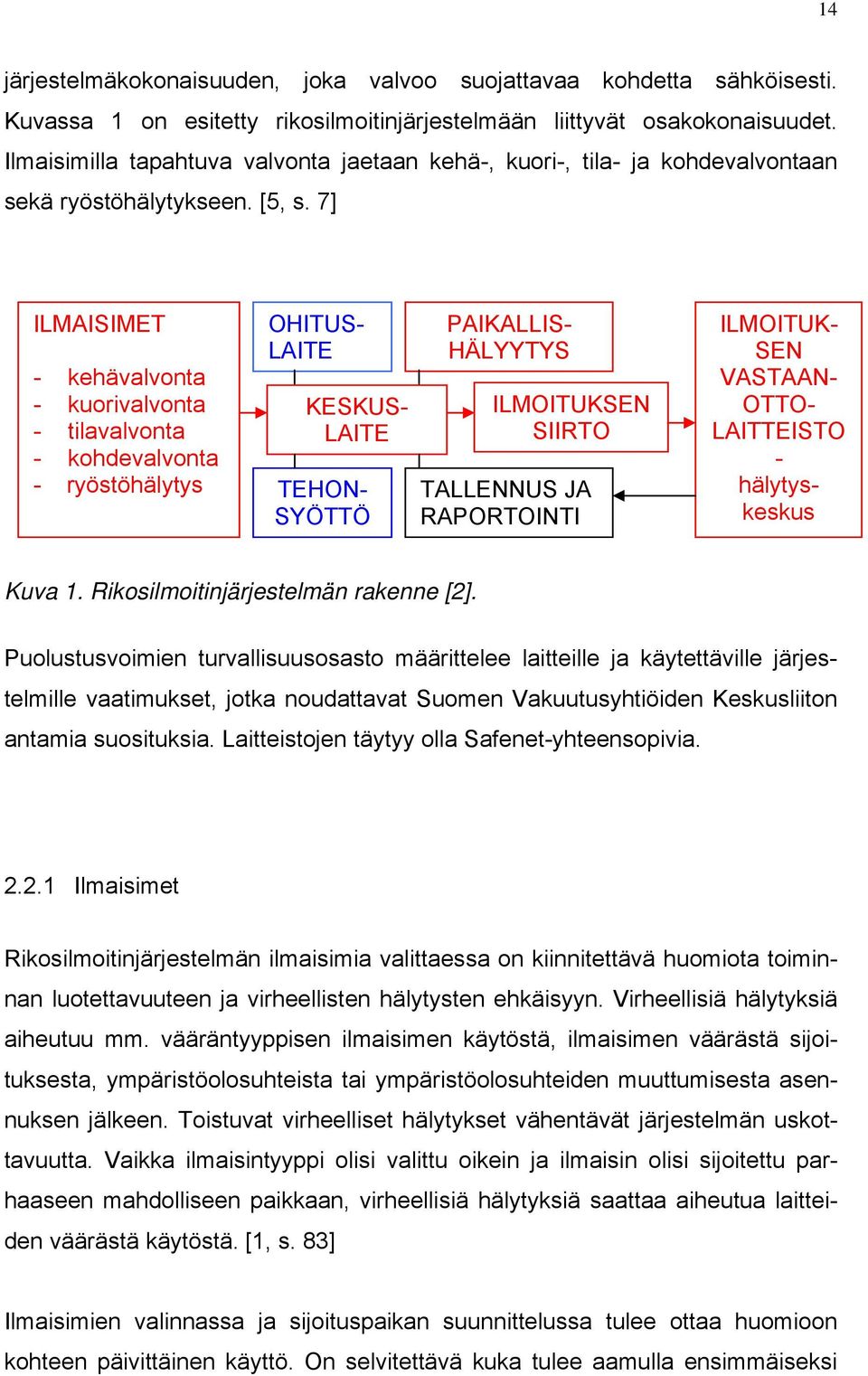 7] ILMAISIMET - kehävalvonta - kuorivalvonta - tilavalvonta - kohdevalvonta - ryöstöhälytys OHITUS- LAITE KESKUS- LAITE TEHON- SYÖTTÖ PAIKALLIS- HÄLYYTYS ILMOITUKSEN SIIRTO TALLENNUS JA RAPORTOINTI