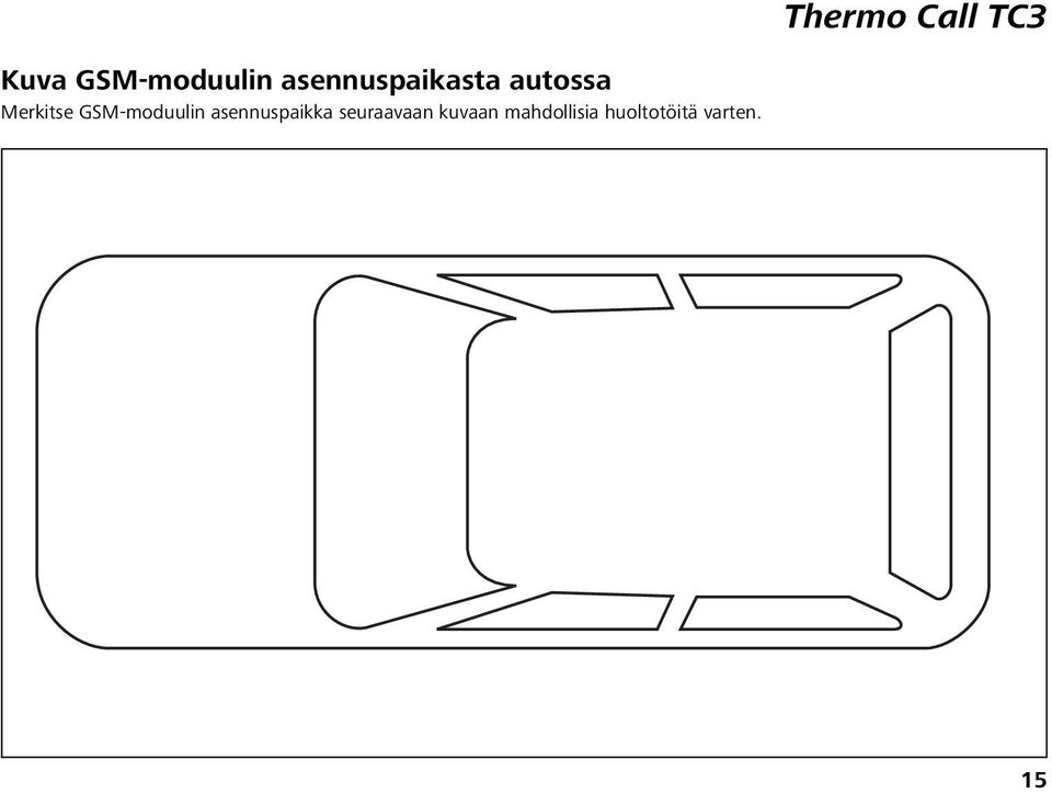 GSM-moduulin asennuspaikka